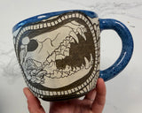 (Teah only!) coyote skull mug