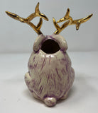 Golden 3rd Eye Jackalope Bud Vase